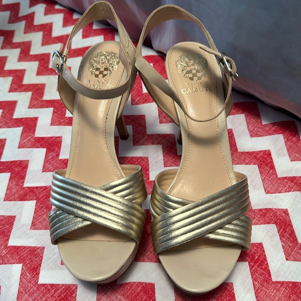 Vince Camuto Strappy Platform Heels